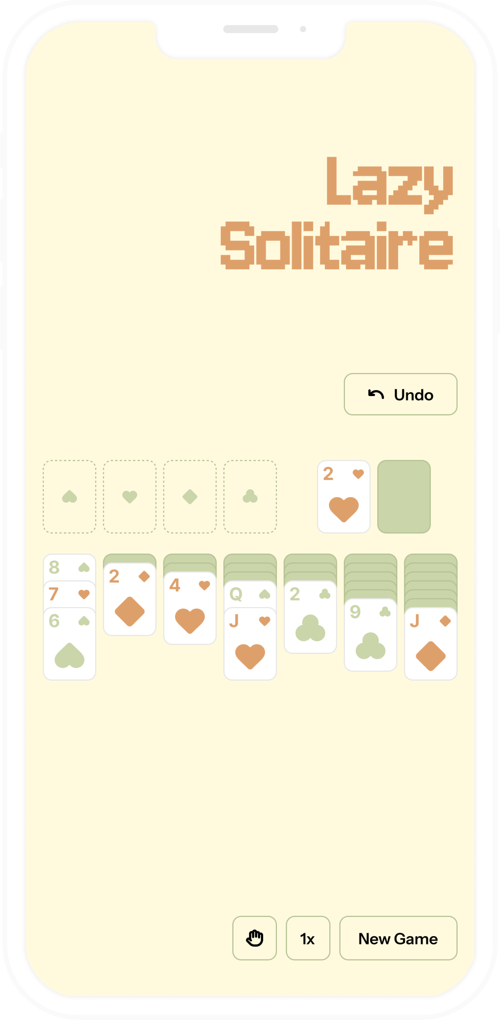 Lazy Solitaire Cream Theme